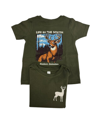 Life in the South Military SS Big Buck Tee