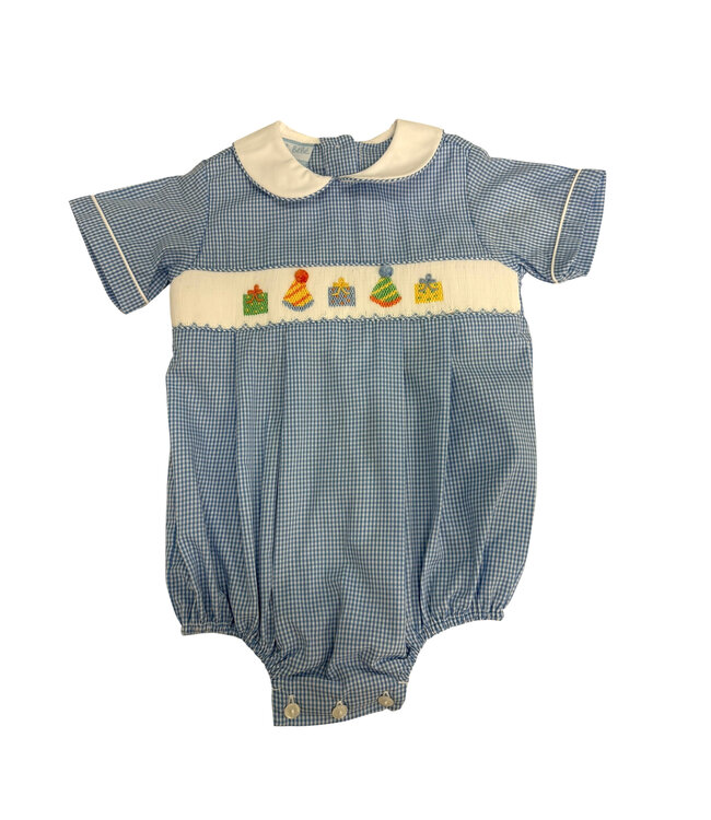 Birthday Boy Gingham Bubble
