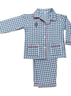 Sweet Dreams Christmas Tree Embroidered Pajamas