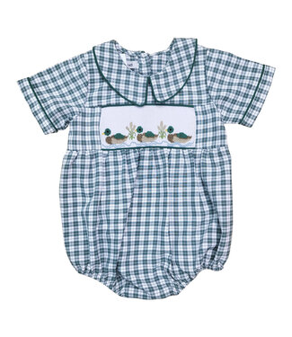 Sweet Dreams Mallard Smocked Boy Bubble