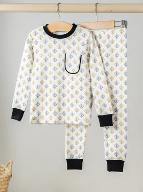Nola Tawk Black & Gold Fleur de Lis Pajama