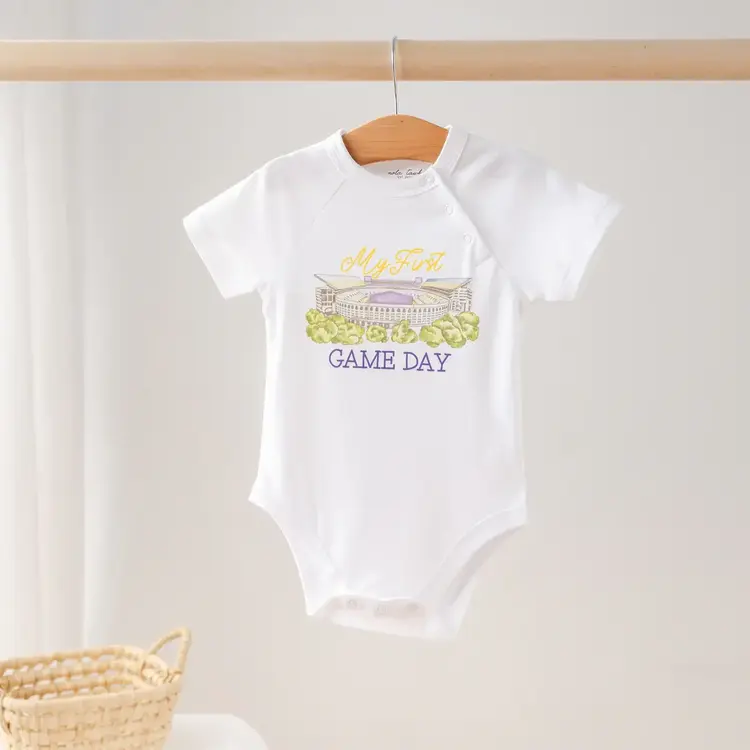 Nola Tawk My First LSU Game Day Onesie