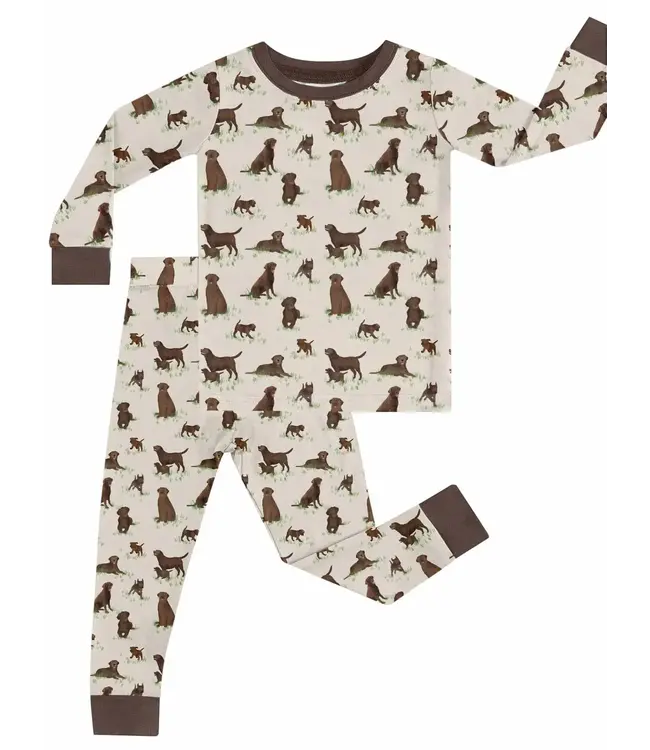 Chocolate Labs LS Pajamas
