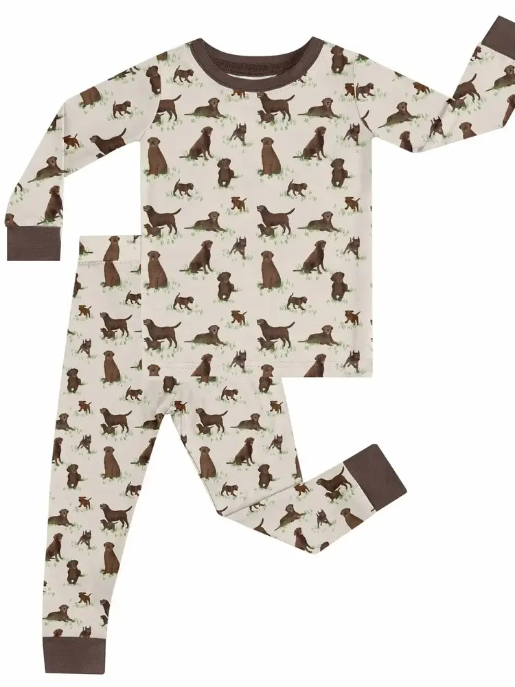 Goosies Chocolate Labs LS Pajamas