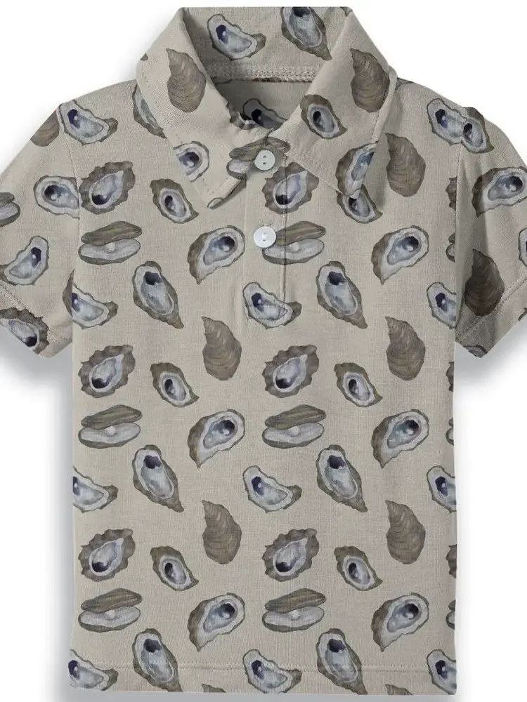 Goosies Coastal Oysters SS Polo Shirt