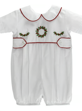 Bailey Boys White Wreath Bubble