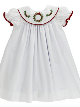 Bailey Boys White Wreath Dress