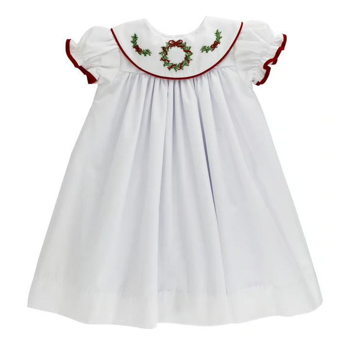 Bailey Boys White Wreath Dress