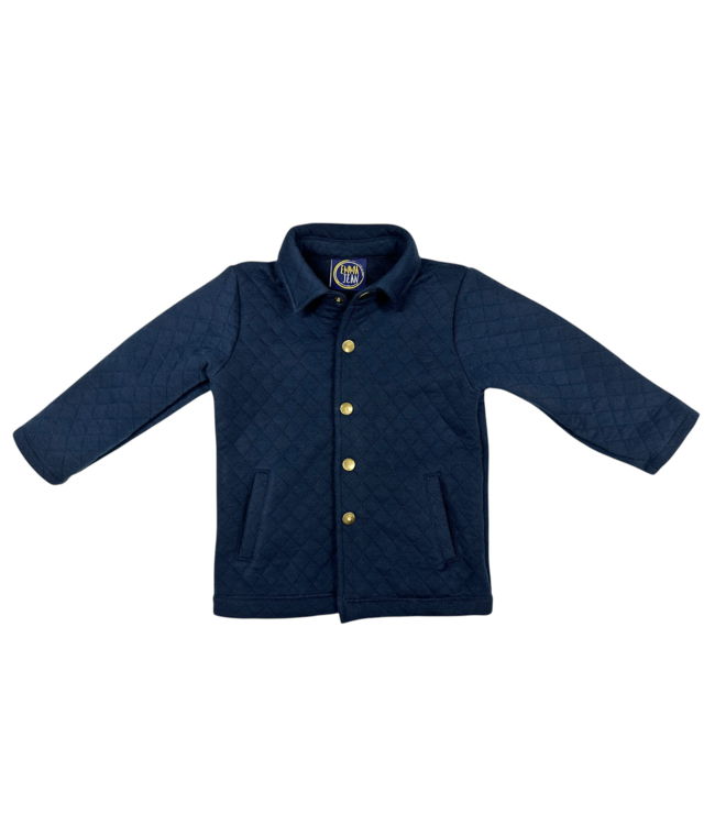 Navy Quilted Jacket