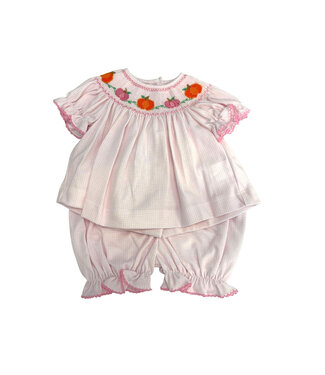 Petit Bebe Pumpkin Girls Knit Bloomer Set