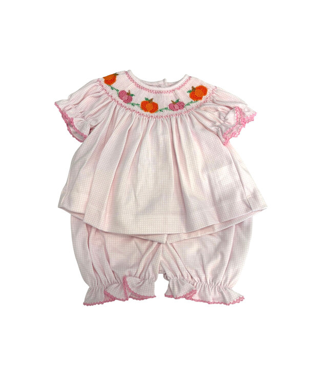 Pumpkin Girls Knit Bloomer Set