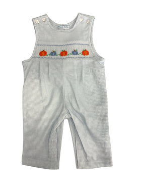 Petit Bebe Pumpkin Boy Blue Knit Longall