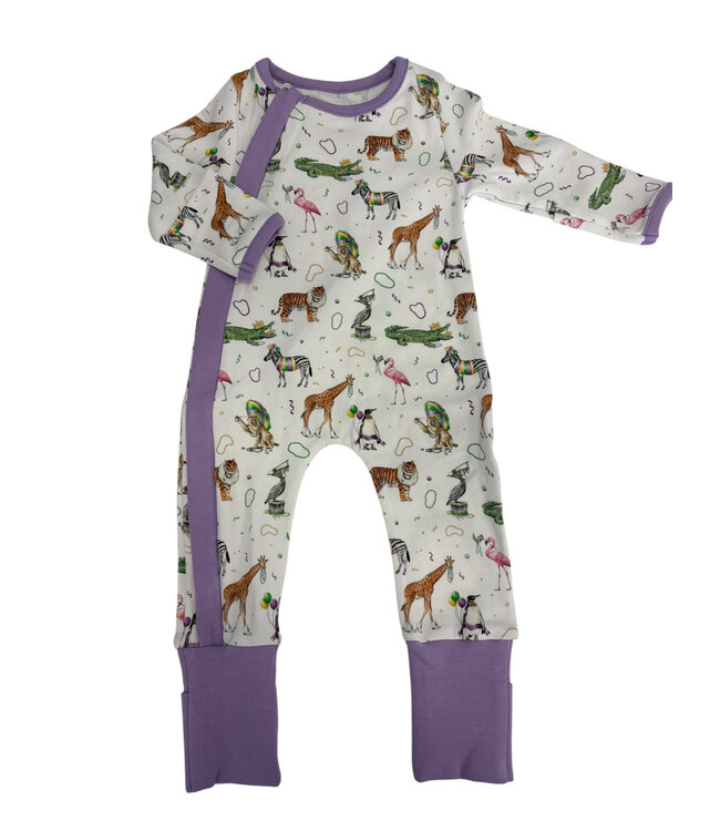 Zoo Krewe Zip-Up Pajama