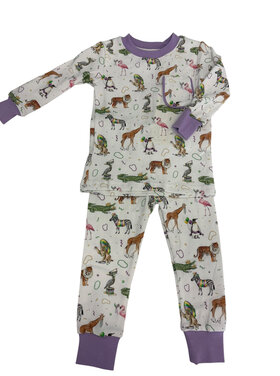 Nola Tawk Zoo Krewe Pajama Set