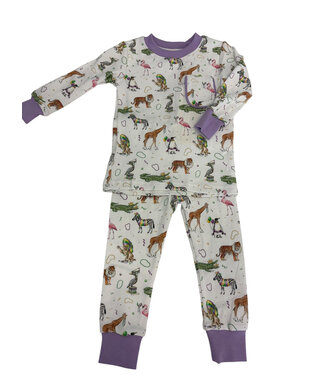 Nola Tawk Zoo Krewe Pajama Set