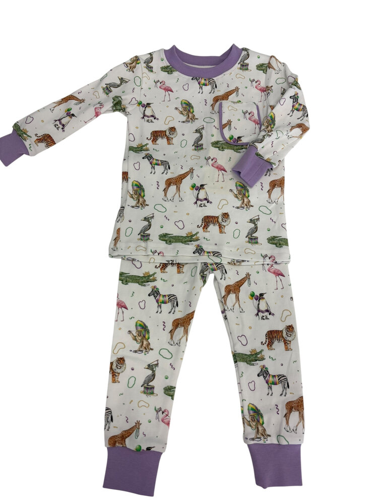 Nola Tawk Zoo Krewe Pajama Set