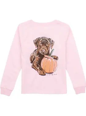 Properly Tied Rose Pumpkin Pup LS Shirt