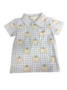 The Oaks Pumpkin Patch Plaid Polo