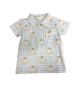 The Oaks Pumpkin Patch Plaid Polo