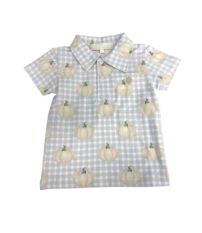 Pumpkin Patch Plaid Polo