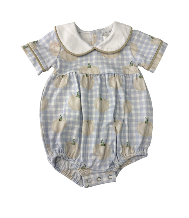 Pumpkin Patch Plaid Boy Bubble