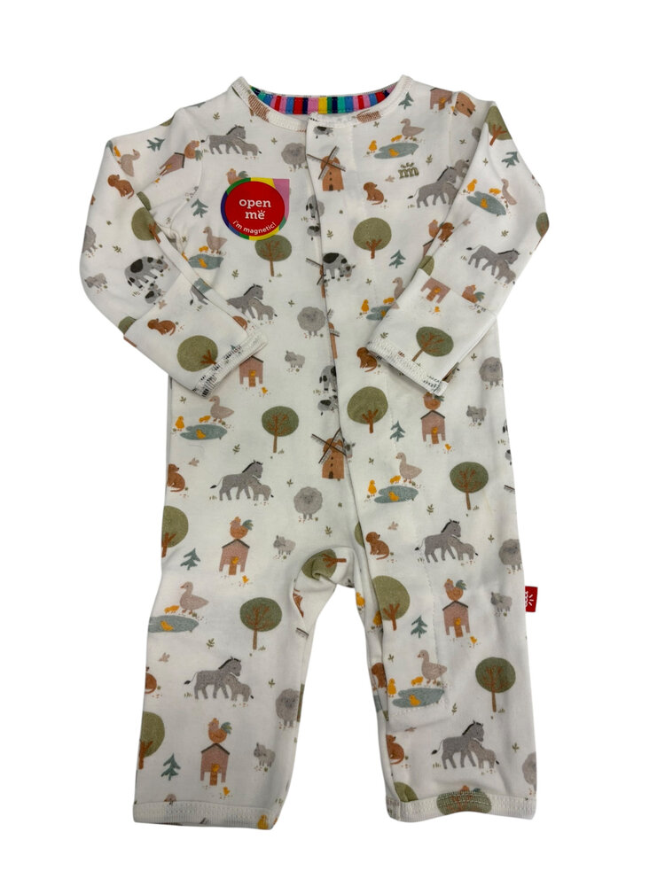 Magnetic Me Funny Farm Organic Cotton Coverall