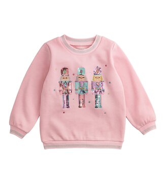 MudPie Nutcracker Sequin Sweatshirt