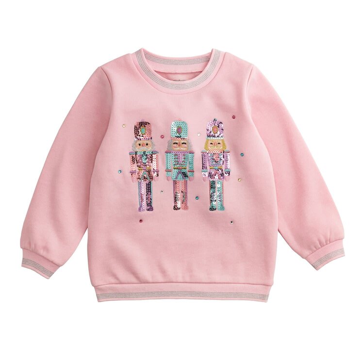 MudPie Nutcracker Sequin Sweatshirt