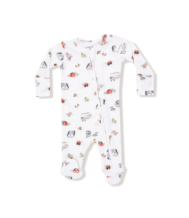 Little Farm 2 Way Zipper Footie