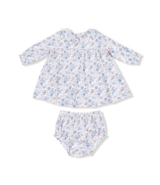 Angel Dear Country Girl Floral L/S Dress and Diaper Cover