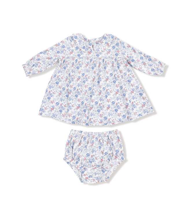 Country Girl Floral L/S Dress and Diaper Cover