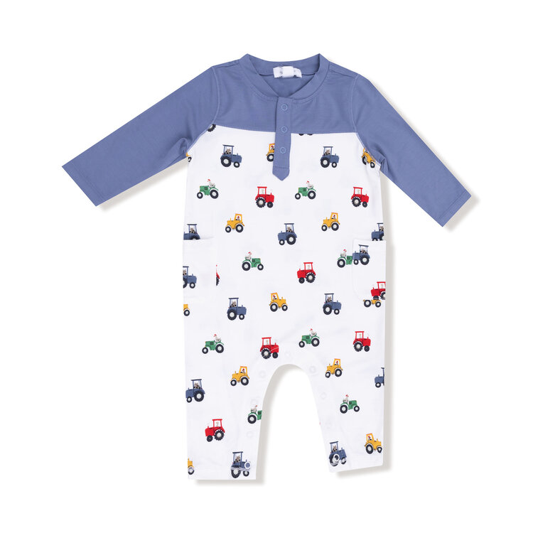 Angel Dear Mini Tractors Romper
