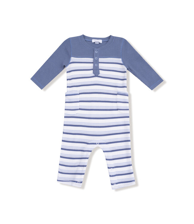 Vintage Stripe Blue Romper