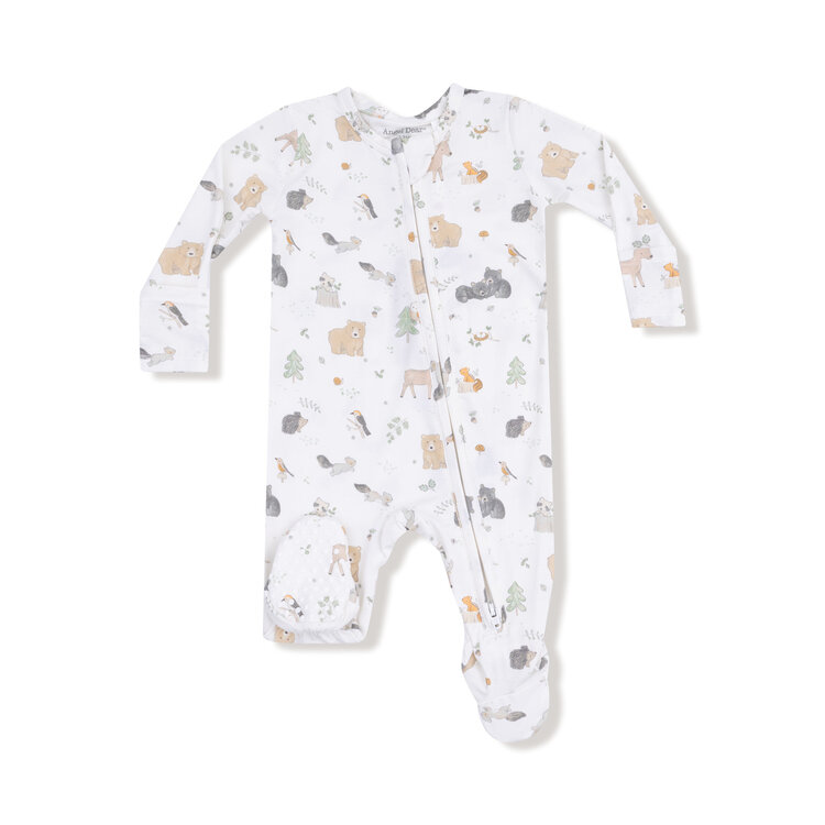 Angel Dear Woodland Babies 2 Way Zipper Footie