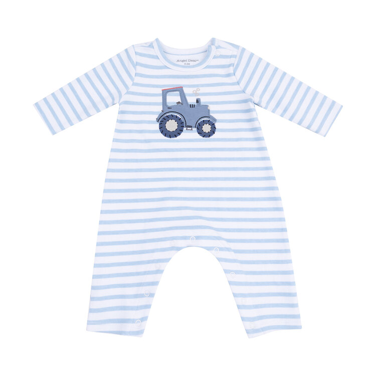 Angel Dear Mini Tractors Romper w/ Applique