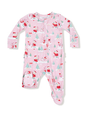 Angel Dear Golfing Mrs. Claus and Elves Ruffle Footie