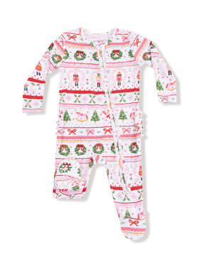 Angel Dear Sugar Plum Fairy - Pink 2 Way Zipper Footie