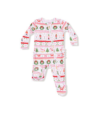Angel Dear Sugar Plum Fairy - Pink 2 Way Zipper Footie