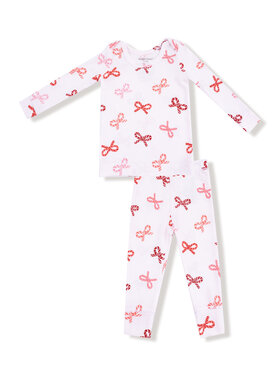 Angel Dear Candy Cane Bows Loungewear Set
