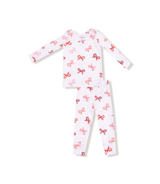 Angel Dear Candy Cane Bows Loungewear Set
