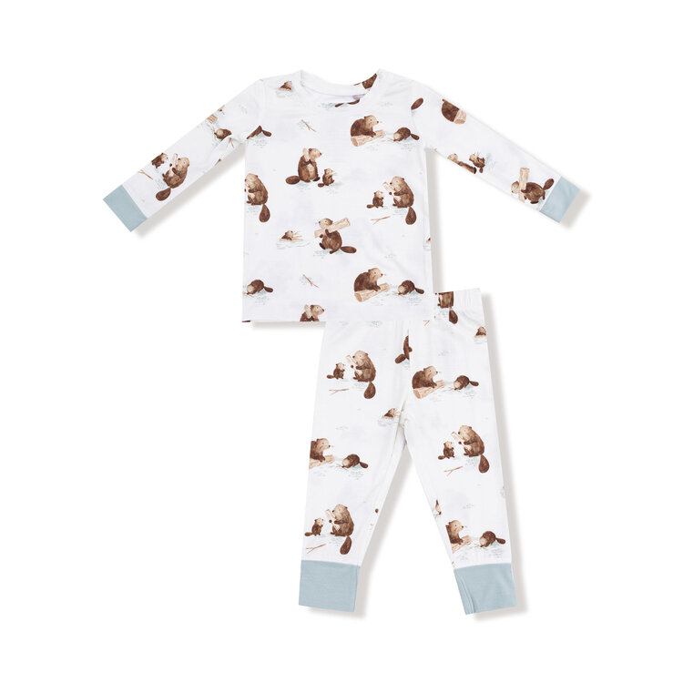 Angel Dear Baby Beavers L/S Loungewear Set