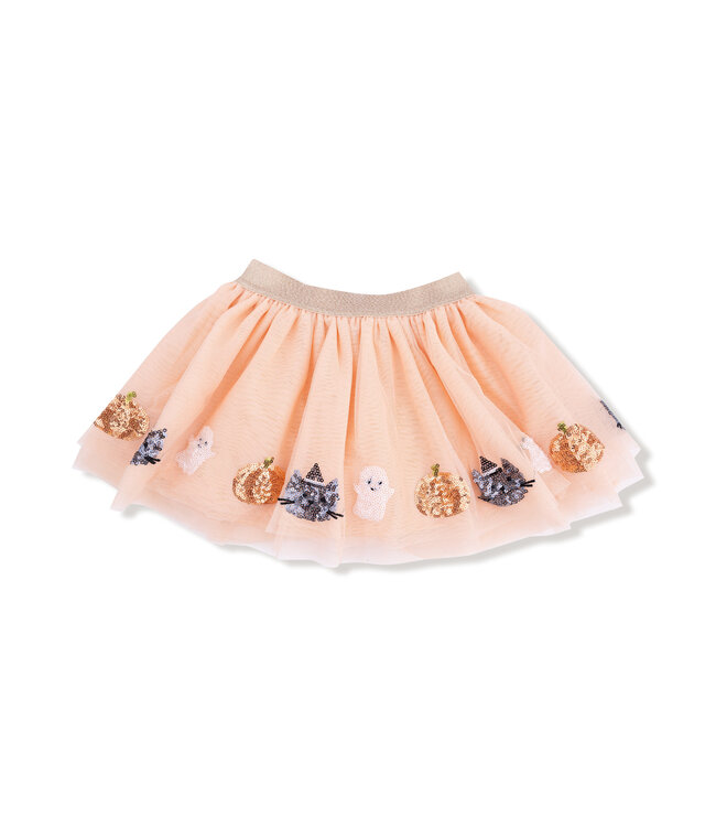 Orange Cat & Ghost Halloween Tutu