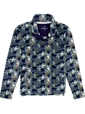 Properly Tied Microfleece Pullover Delta Backwater Camo