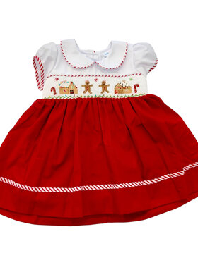 LuLu BeBe Gingerbread Smocked Dress