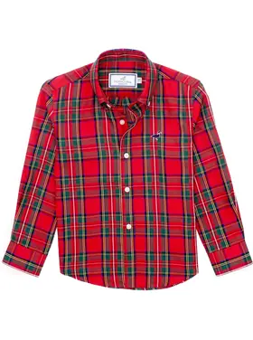 Properly Tied Boys Seasonal Sportshirt -  Yuletide