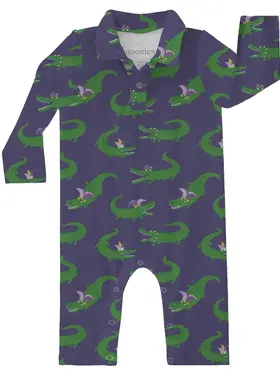 Goosies Gator Krewe LS Polo Romper