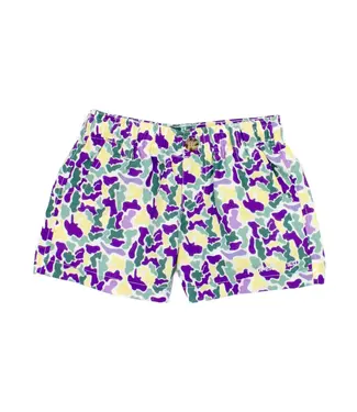 Properly Tied Mardi Gras Camo Shorts