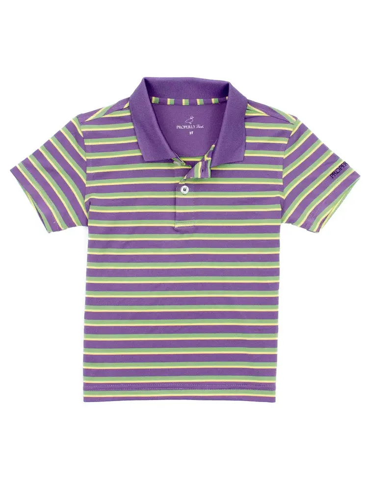 Properly Tied Mardi Gras Fat Tuesday Polo