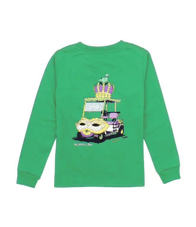Mardi Gras Cart LS Tee