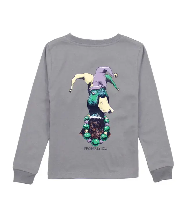Mardi Gras Mallard LS Tee